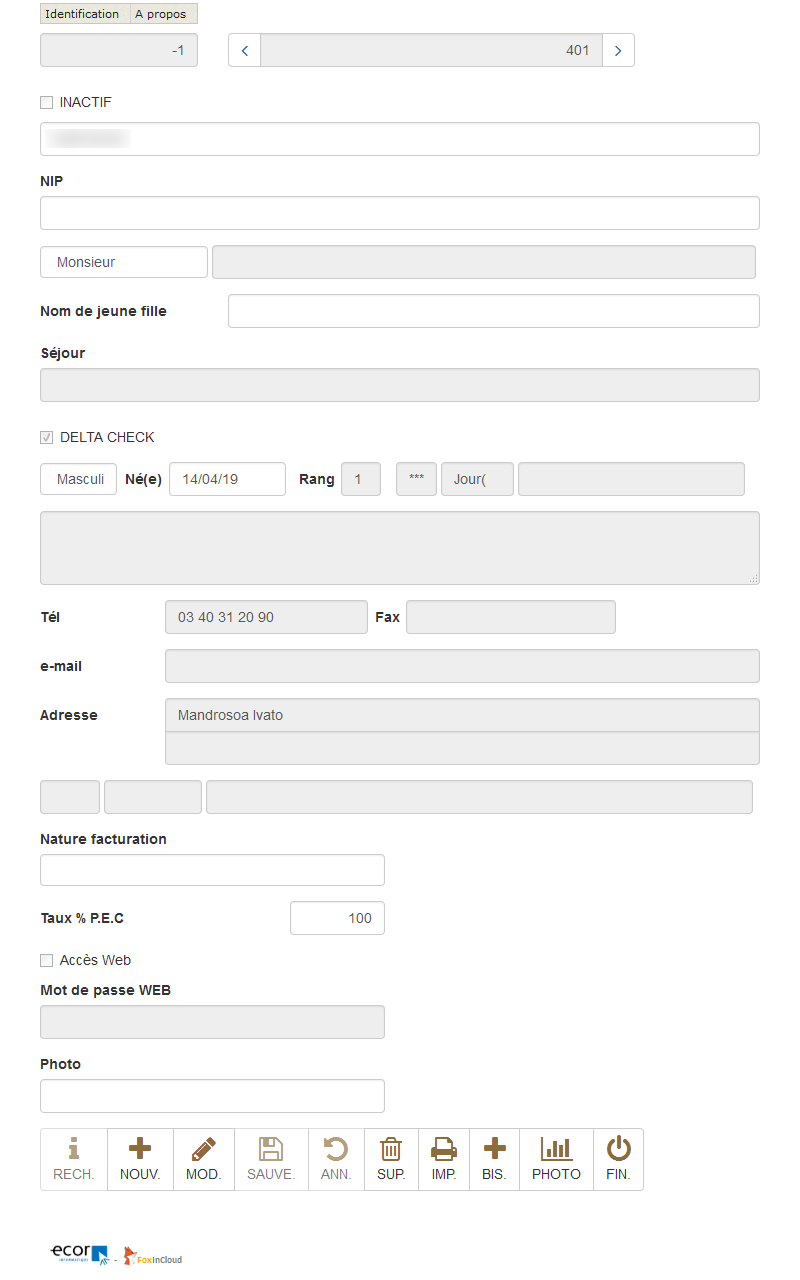Web form with 'Bootstrap' rendering, viewed on a small screen such as a tablet