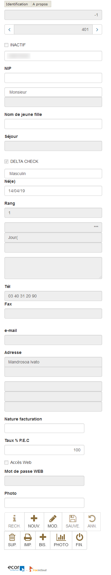 Web form with 'Bootstrap' rendering, viewed on a very small screen like a smartphone